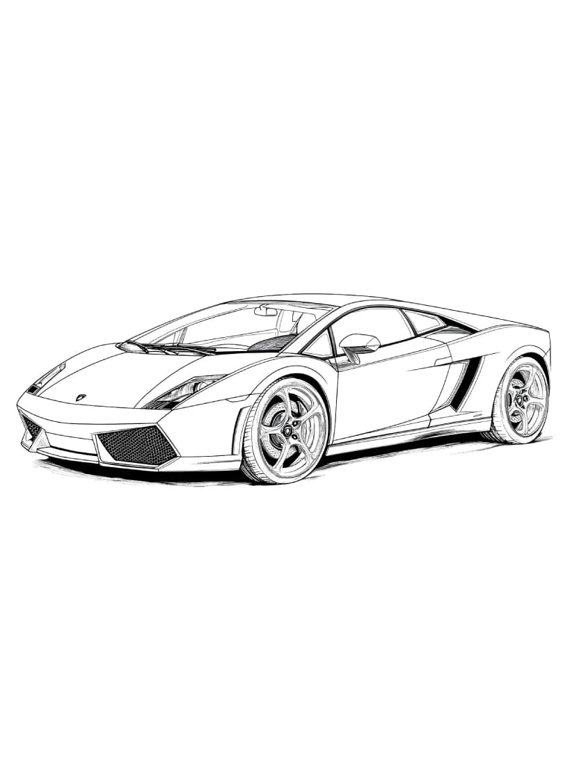 Coloriage Lamborghini Un Dessin De Voiture Pour Accro A La Vitesse