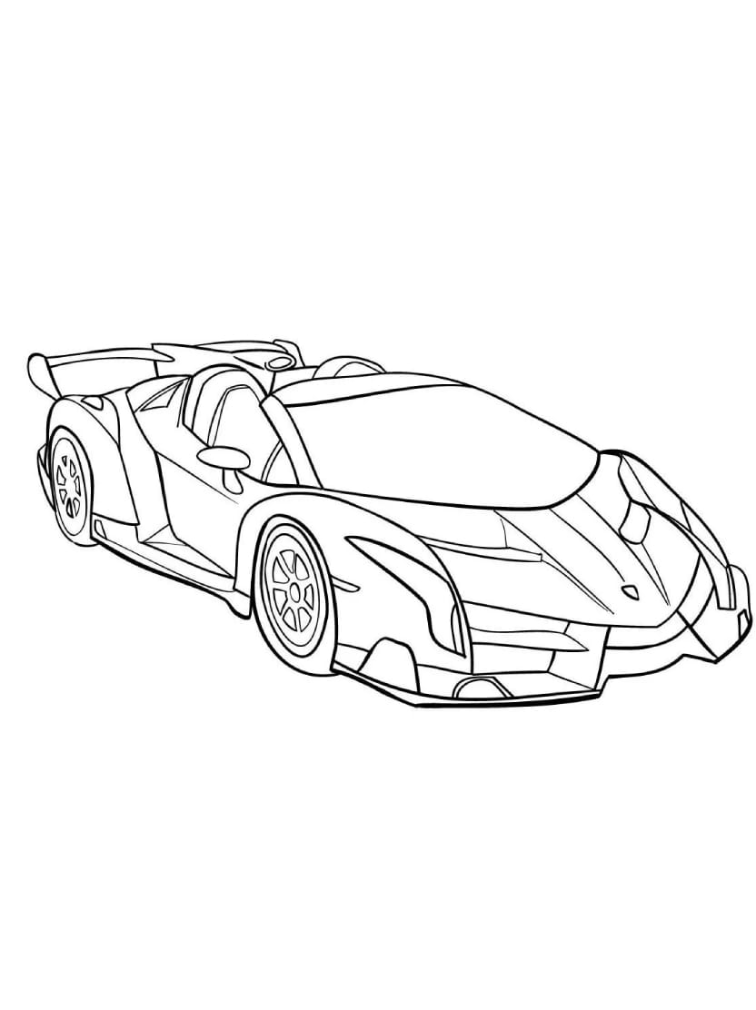 Coloriage Lamborghini Une Voiture De Reve A Personnaliser