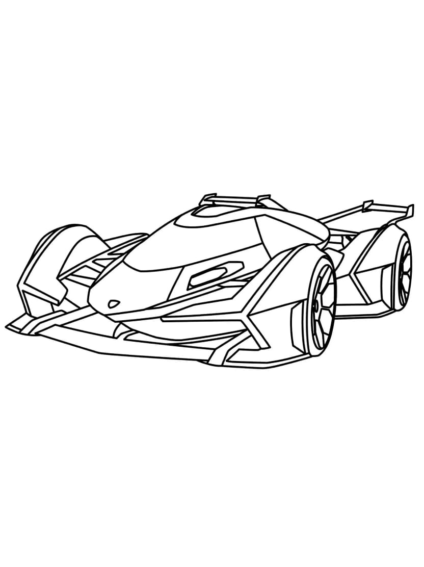 Coloriage Lamborghini Une Voiture De Sport A Imaginer