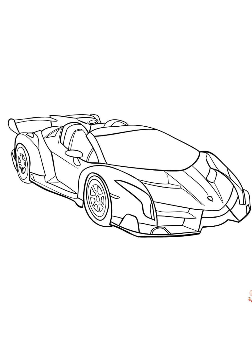 Coloriage Lamborghini Voiture De Sport De Luxe Pour Vous