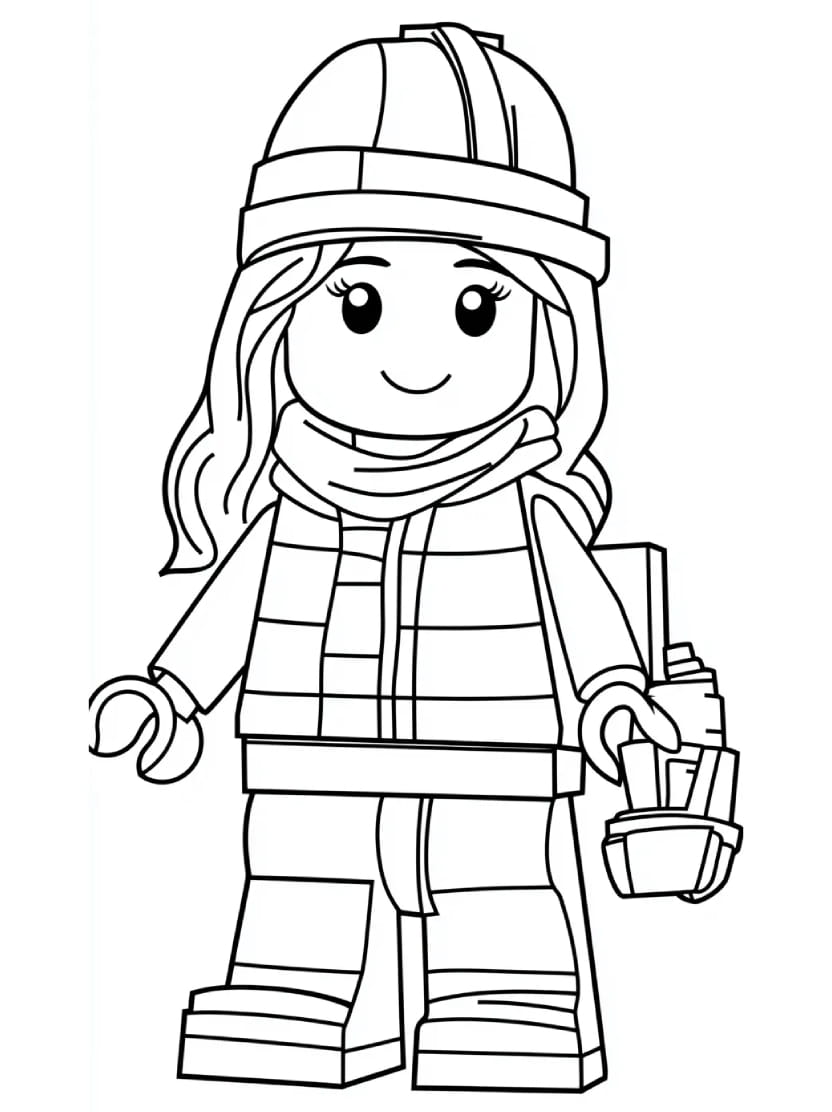 Coloriage Lego Avec Personnages Dynamiques A Colorier