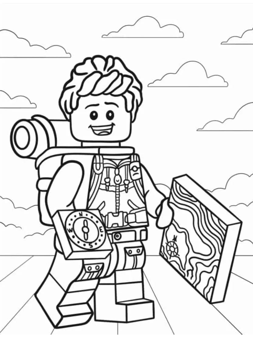 Coloriage Lego Creation De Personnages Divertissants