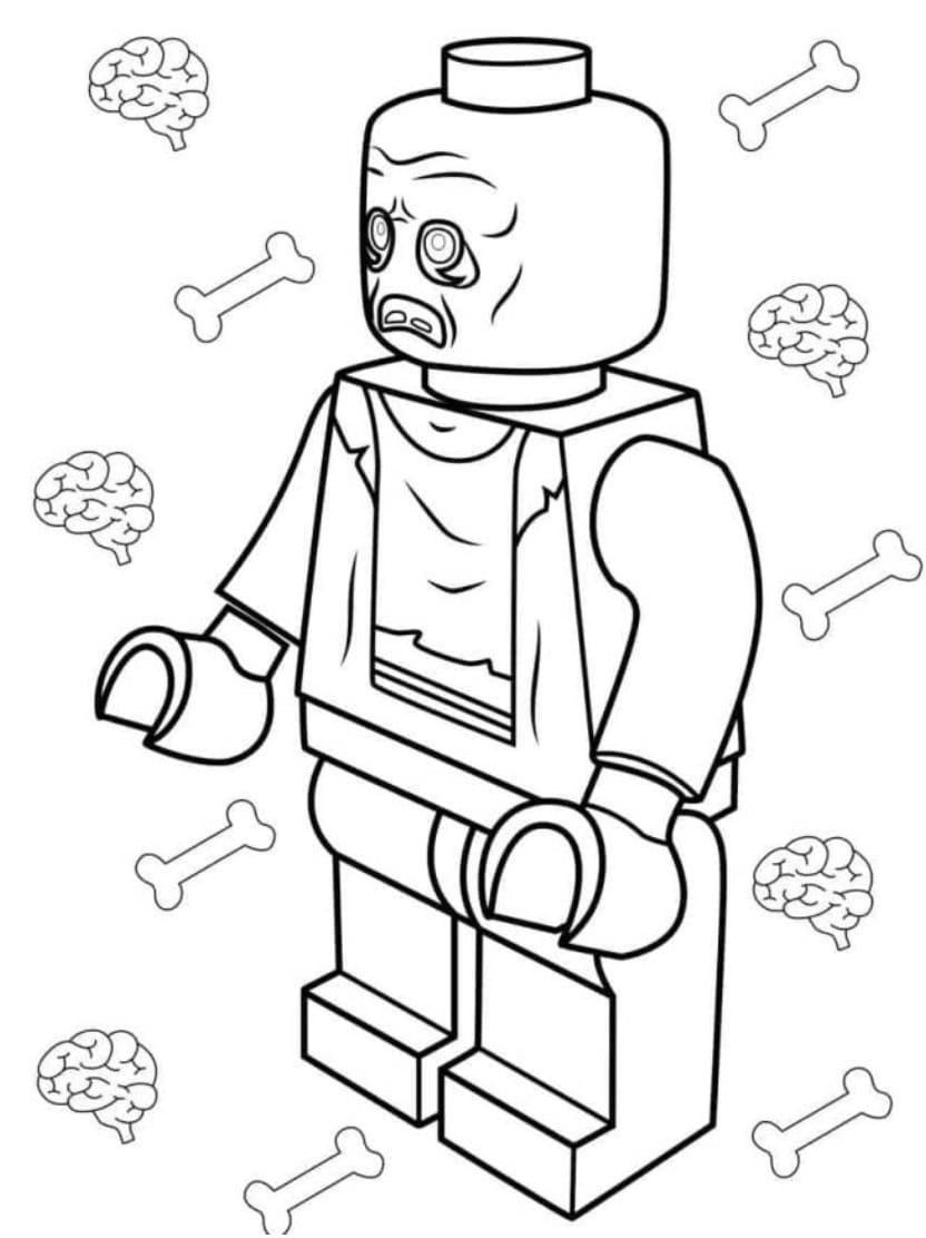 Coloriage Lego Pour Petits Constructeurs En Herbe