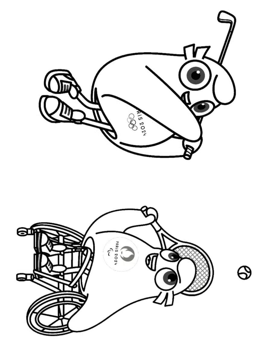 Coloriage Mascotte Jo Un Dessin Adorable De La Mascotte Olympique