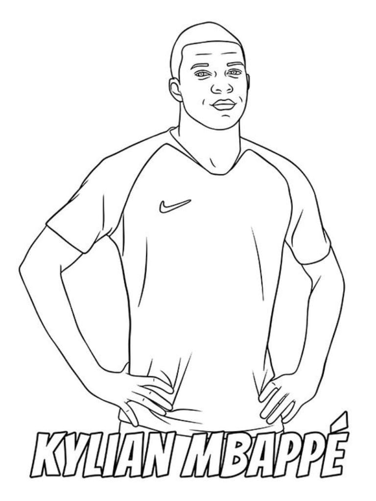 Coloriage Mbappe Pour Revivre Ses Plus Belles Performances