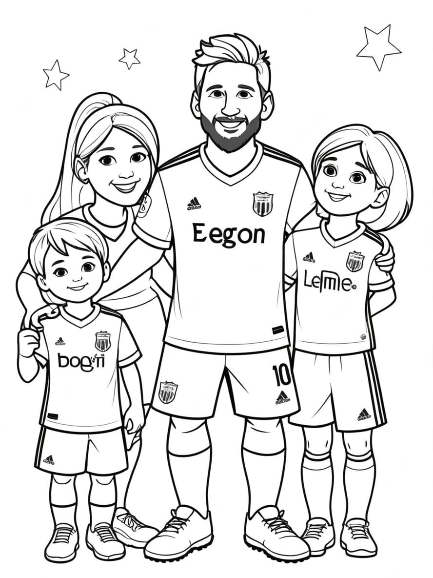 Coloriage Messi Un Portrait De La Legende Argentine