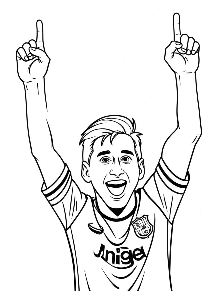 Coloriage Messi Une Vision Artistique De Ses Mouvements