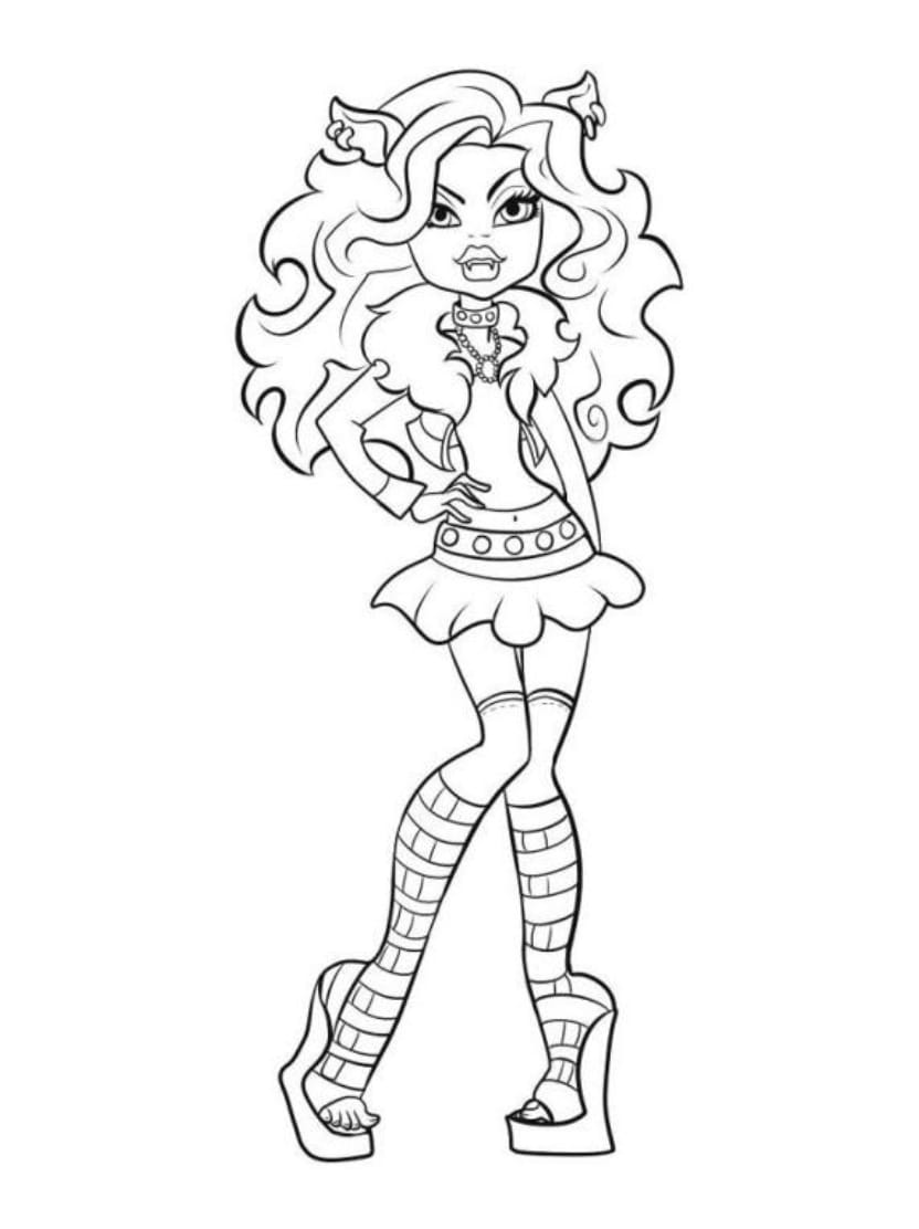 Coloriage Monster High Artistique