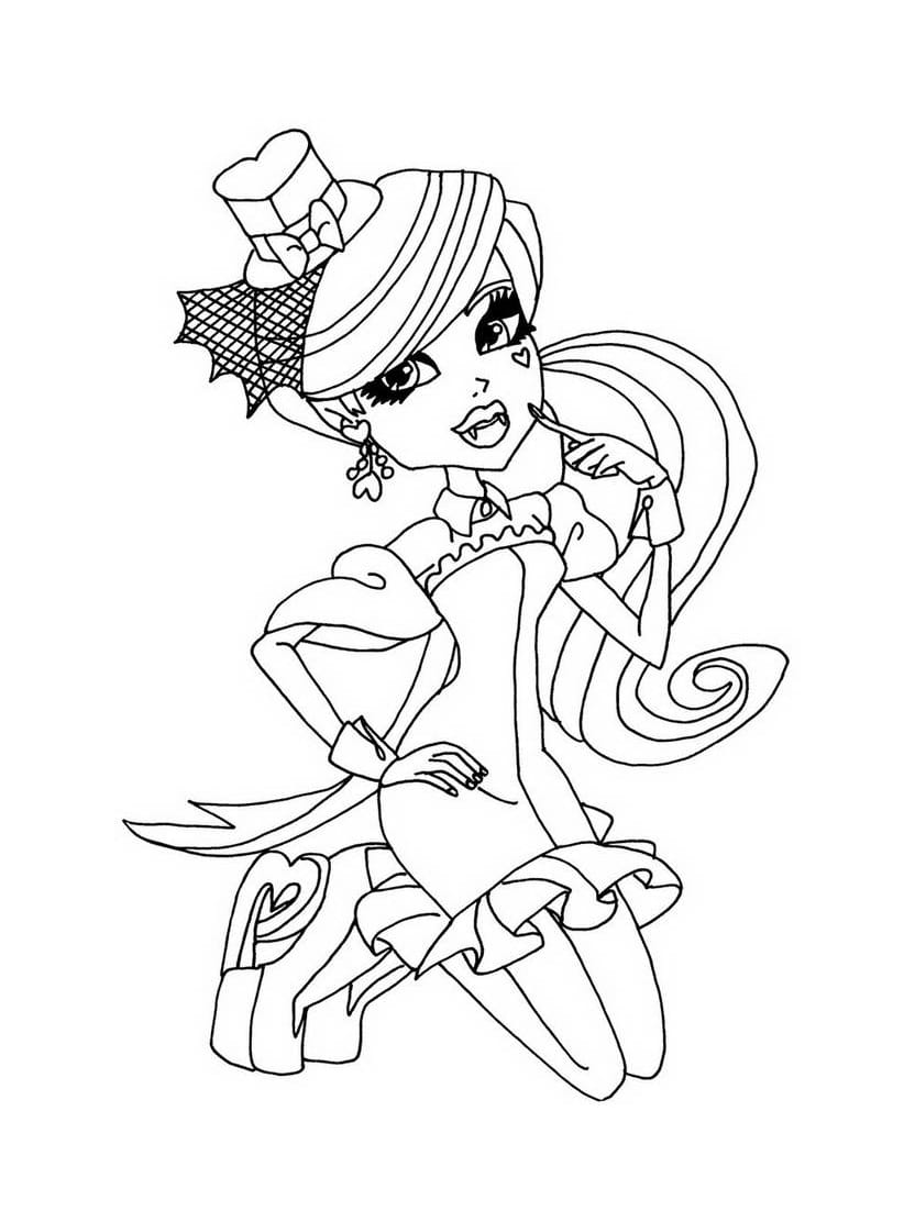 Coloriage Monster High Belle