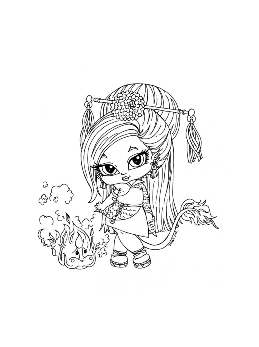 Coloriage Monster High Chibi