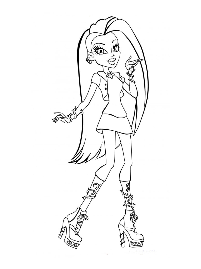 Coloriage Monster High Facile