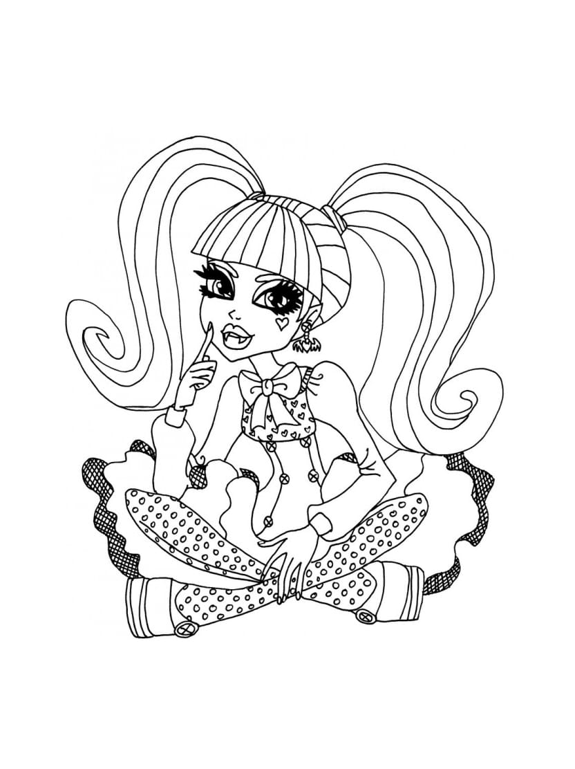 Coloriage Monster High Joyeux