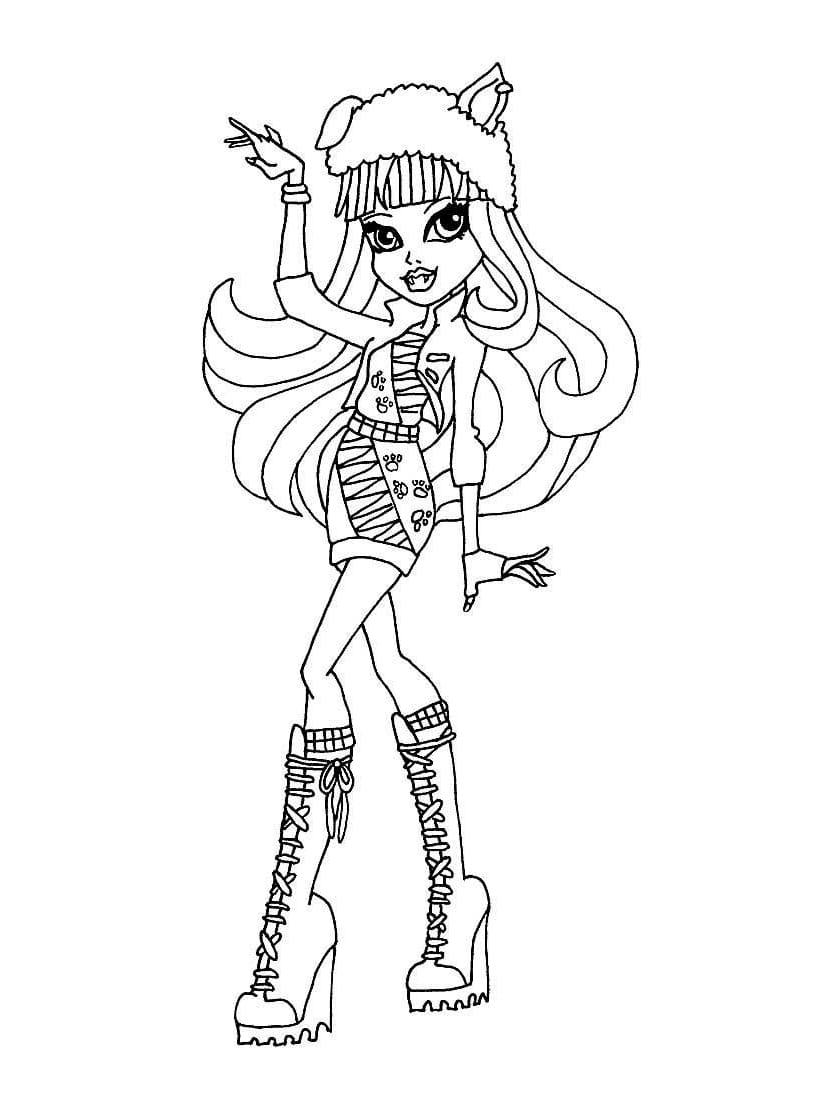 Coloriage Monster High Portant Un Chapeau