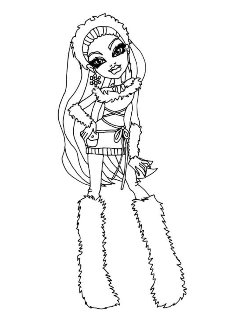 Coloriage Monster High Pour Imprimer