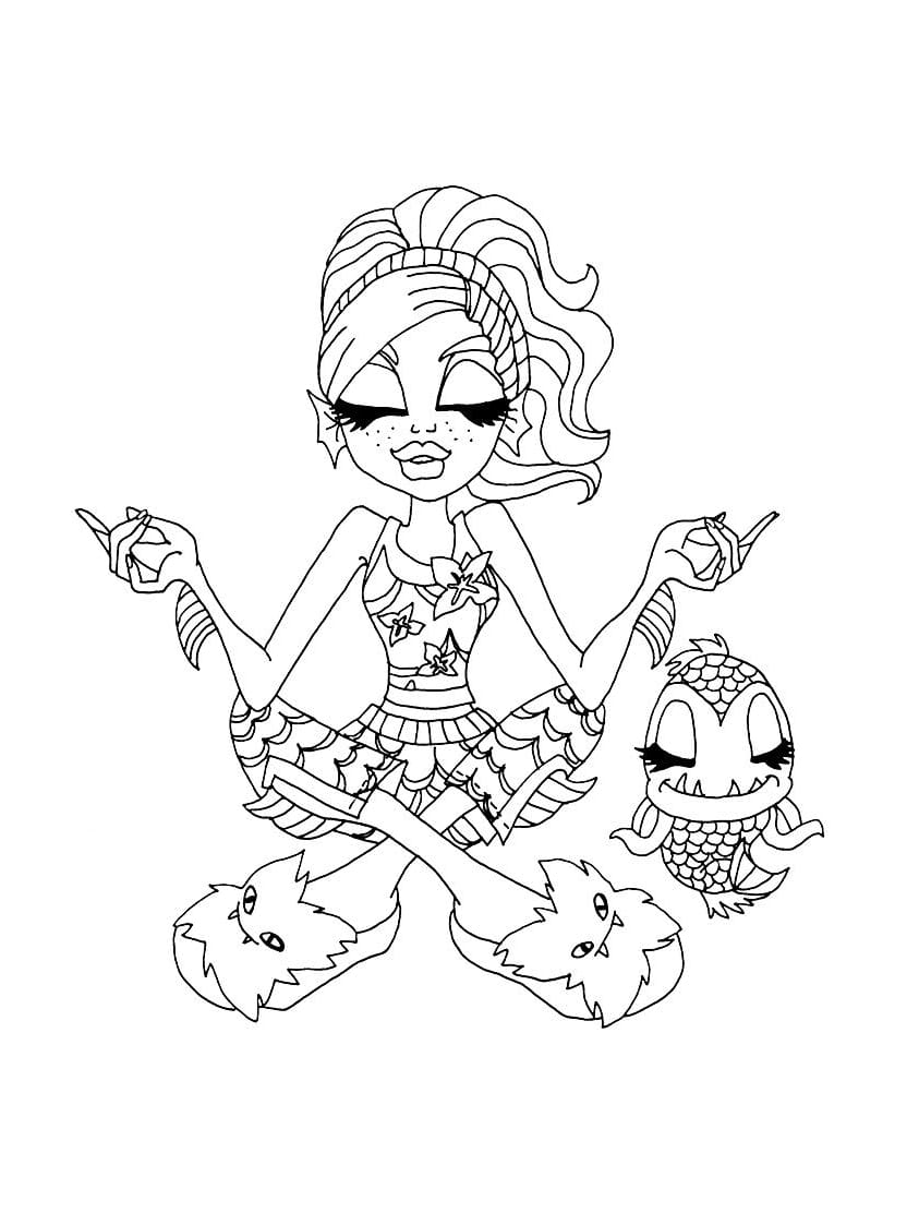 Coloriage Monster High Simple Gratuit