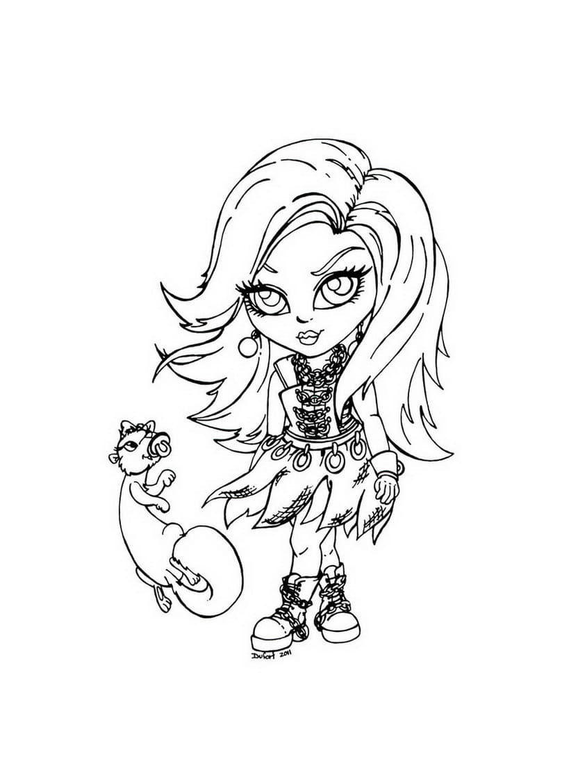 Coloriage Monster High Simple