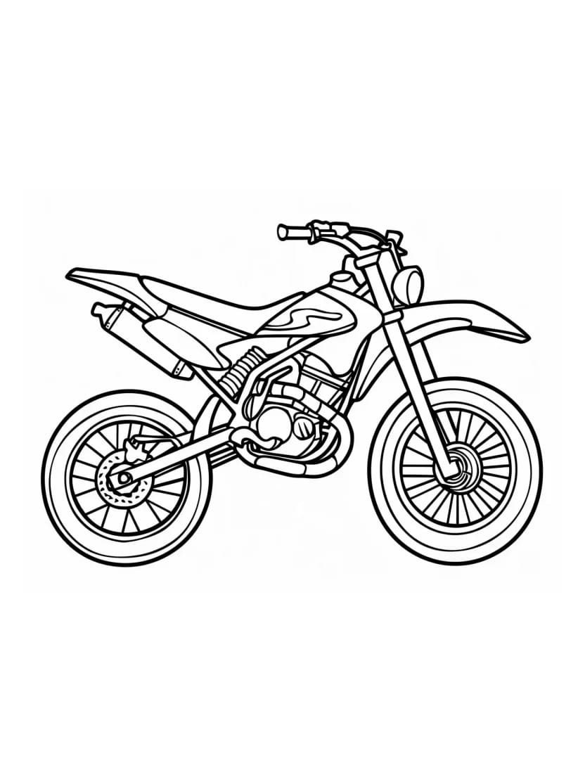 Coloriage Moto A Imprimer Facilement Et Amusant