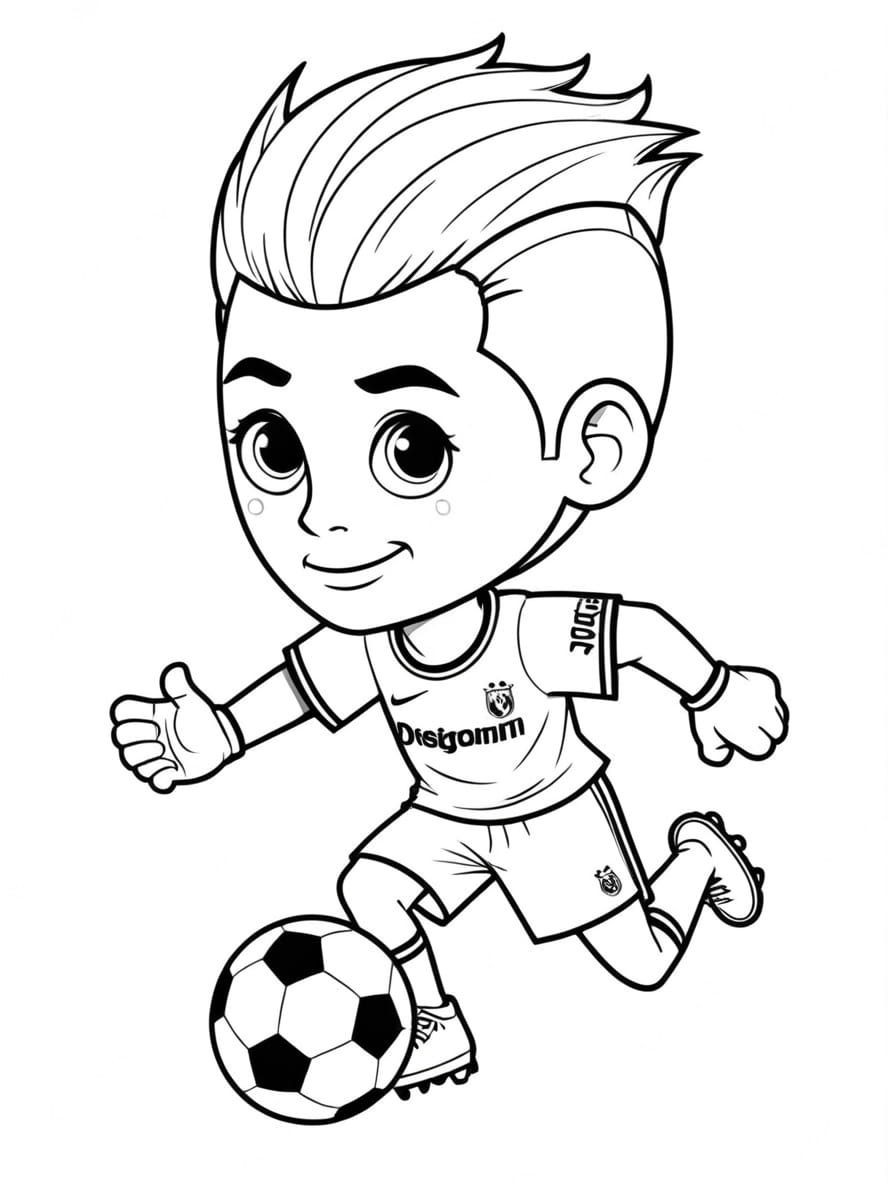 Coloriage Neymar Pour Les Petits Fans De L Idole Bresilienne