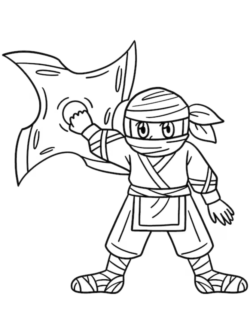 Coloriage Ninja Pour Enfants