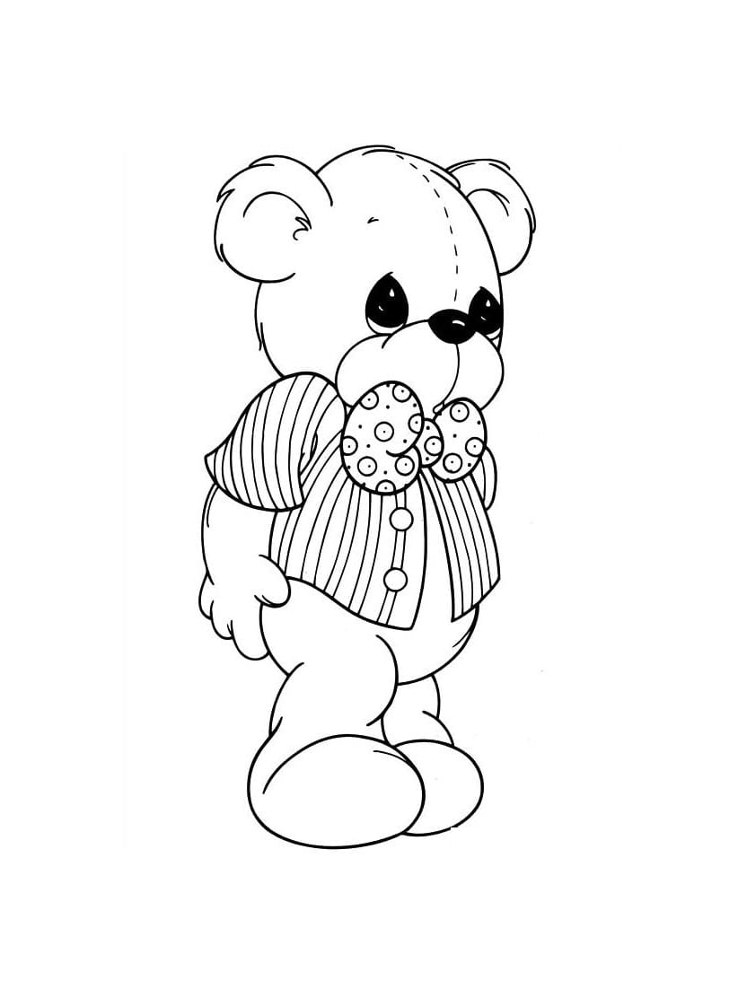 Coloriage Nounours Mode