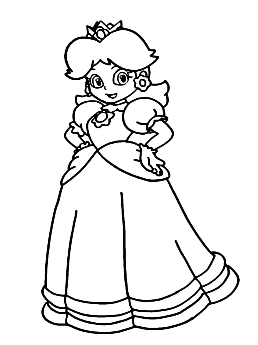 Coloriage Peach Avec Theme Ete