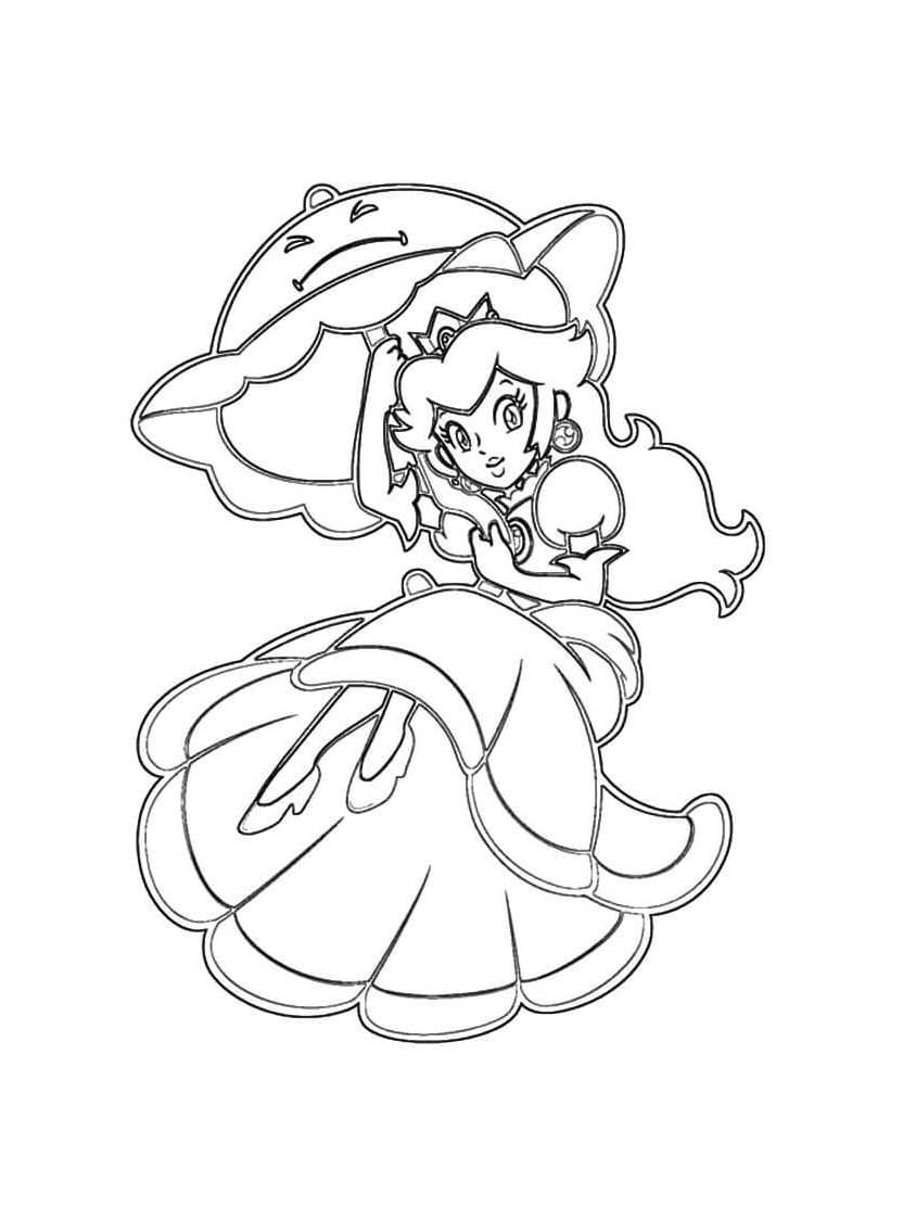 Coloriage Peach Comme Cadeau Significatif