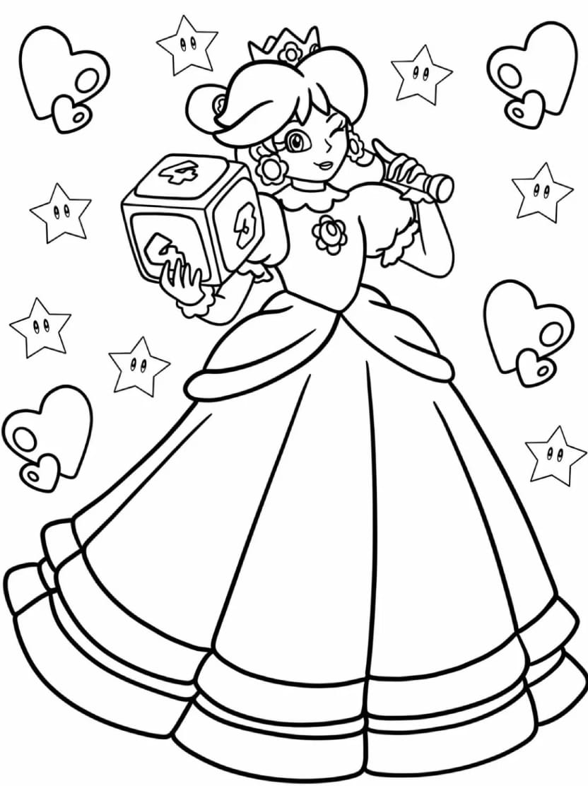 Coloriage Peach Mignon Pour Filles