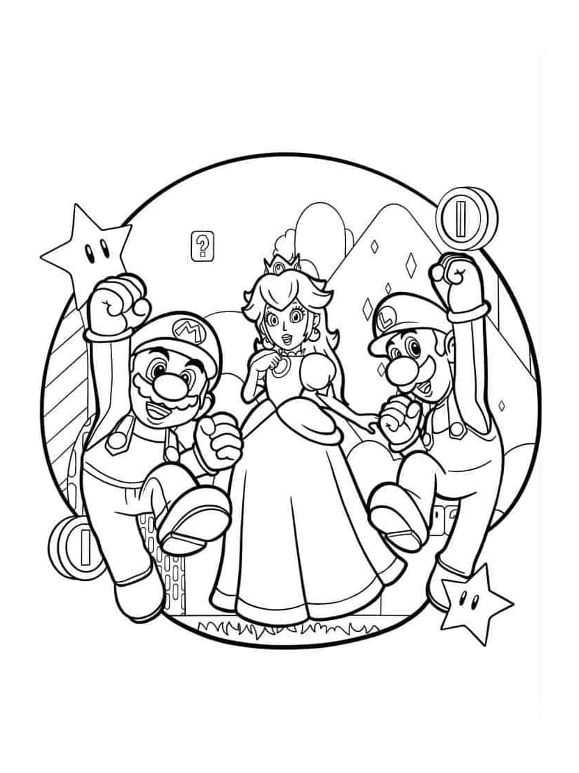 Coloriage Peach Pour Developper Imagination