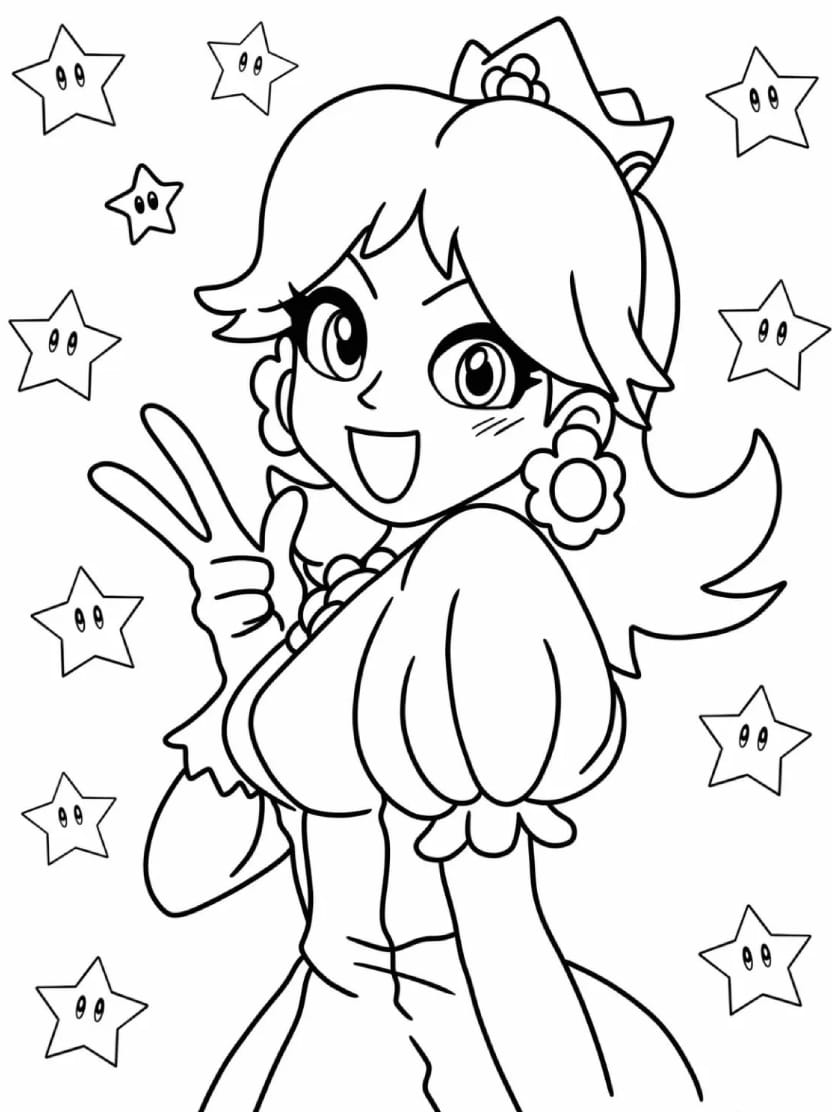 Coloriage Peach Tres Vif Pour Espace Etude