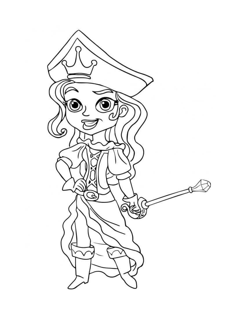 Coloriage Pirate Reine