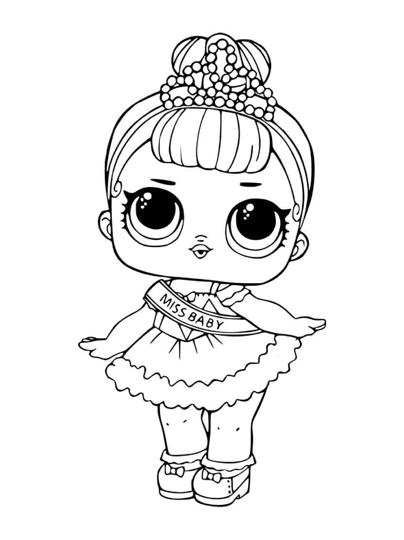 Coloriage Poupee Lol Figures De Jeu En Couleurs