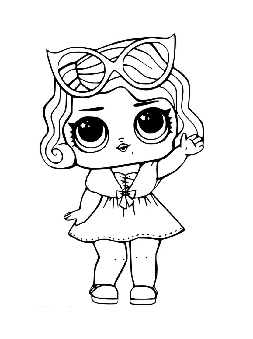 Coloriage Poupee Lol Personnages Mignons Et Creatifs