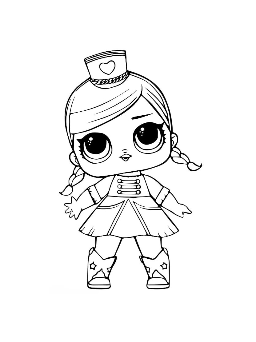 Coloriage Poupee Lol Plein De Couleurs Vives