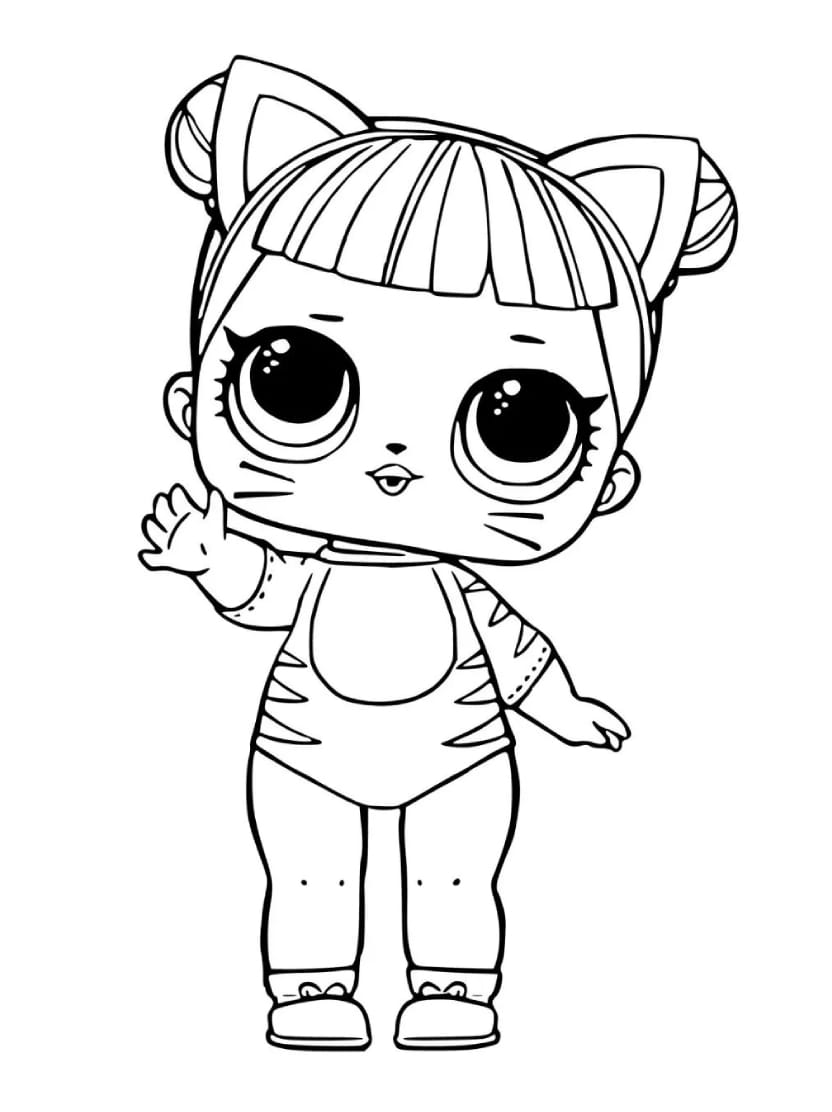 Coloriage Poupee Lol Pour Exprimer La Creativite