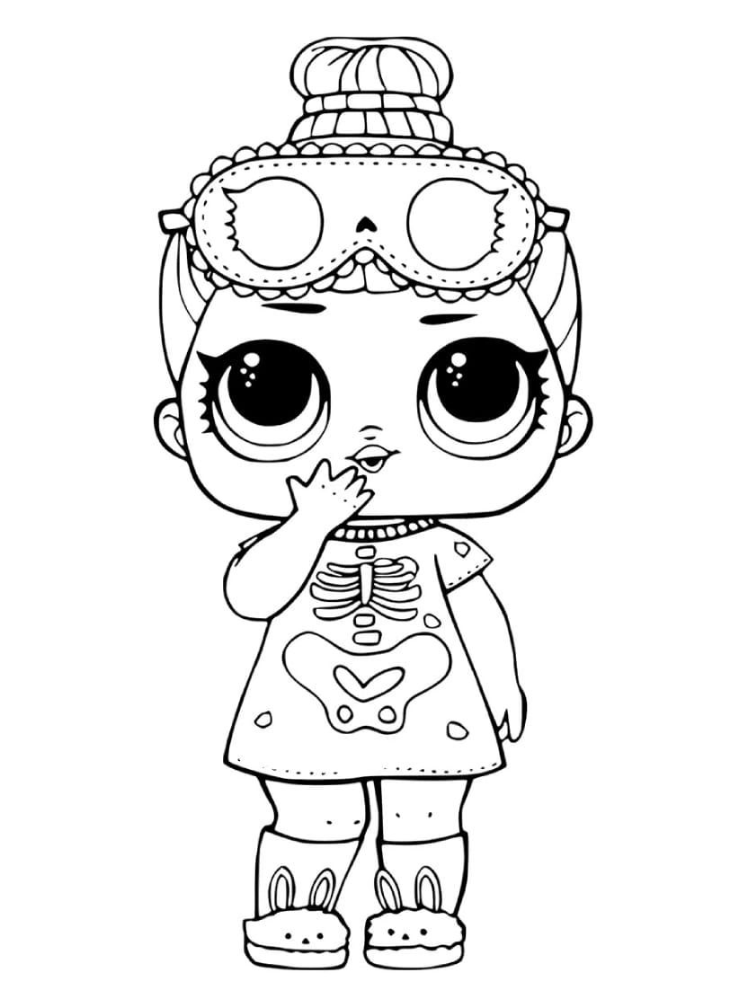 Coloriage Poupee Lol Univers Adorable Et Sympathique