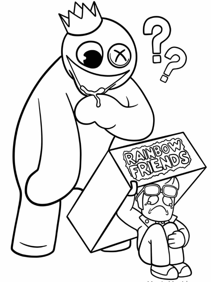 Coloriage Rainbow Friends Sans Complexite