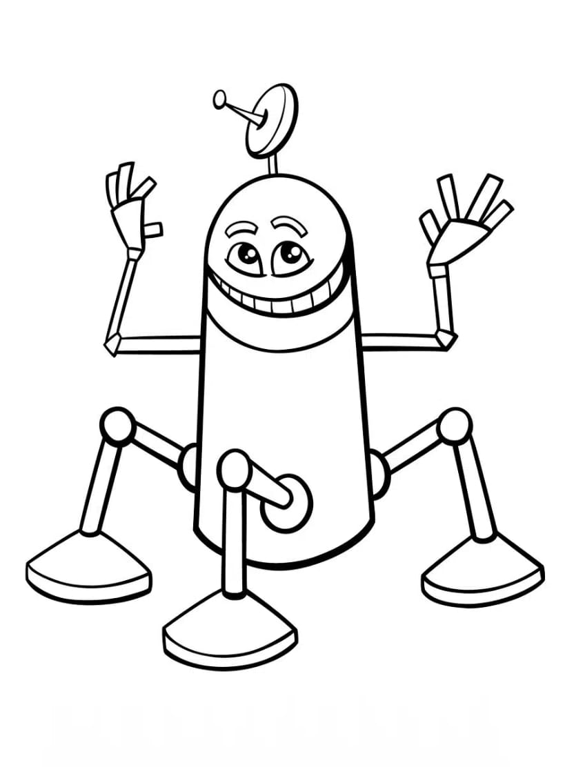 Coloriage Robot Creatif Illimite