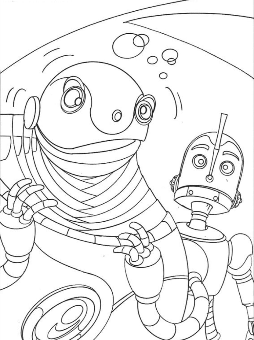 Coloriage Robot Creatif Pour Enfants