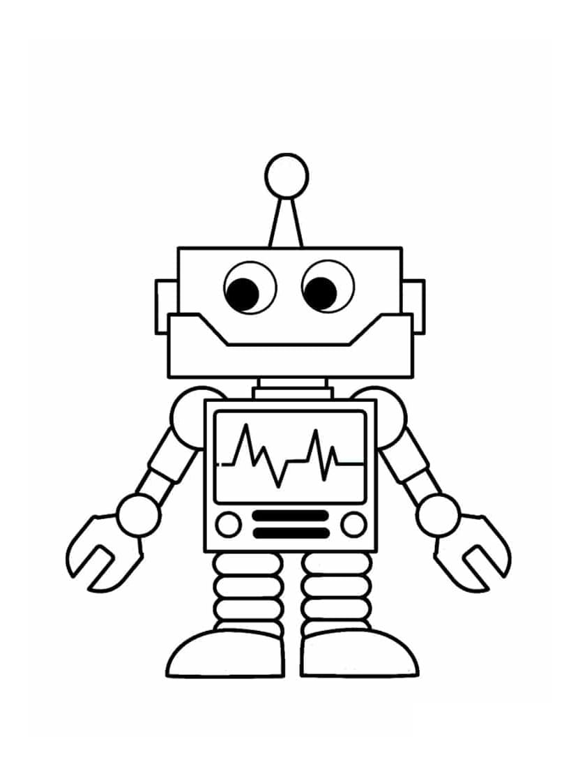 Coloriage Robot Enfants Gratuit