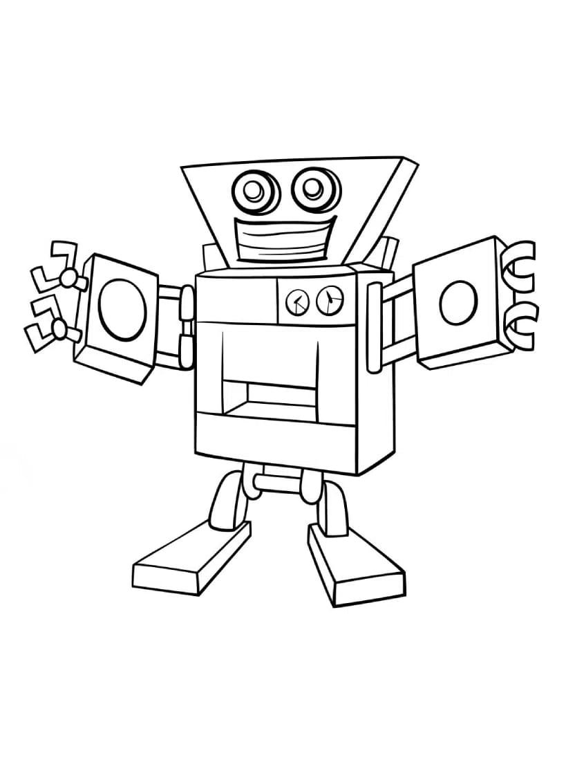 Coloriage Robot Enfants