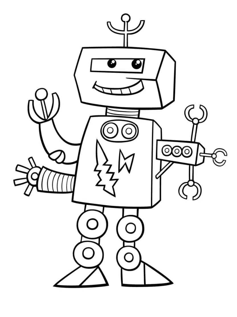 Coloriage Robot Magique Enfants