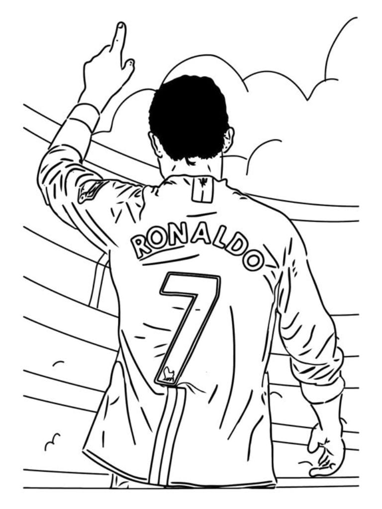 Coloriage Ronaldo Illustrations De L Une Des Plus Grandes Icones