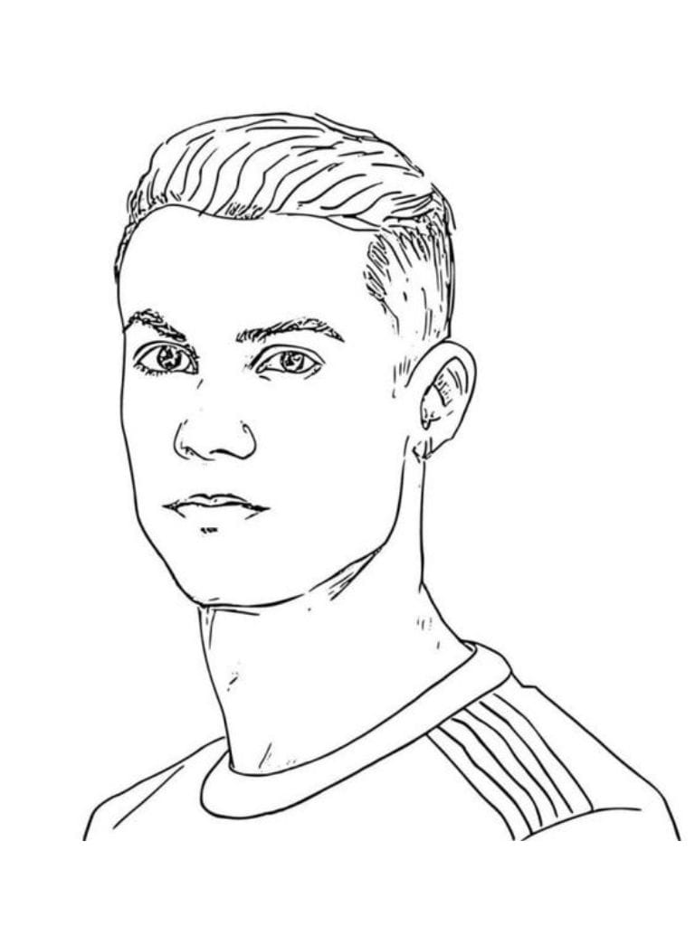 Coloriage Ronaldo L Histoire D Une Legende De Foot