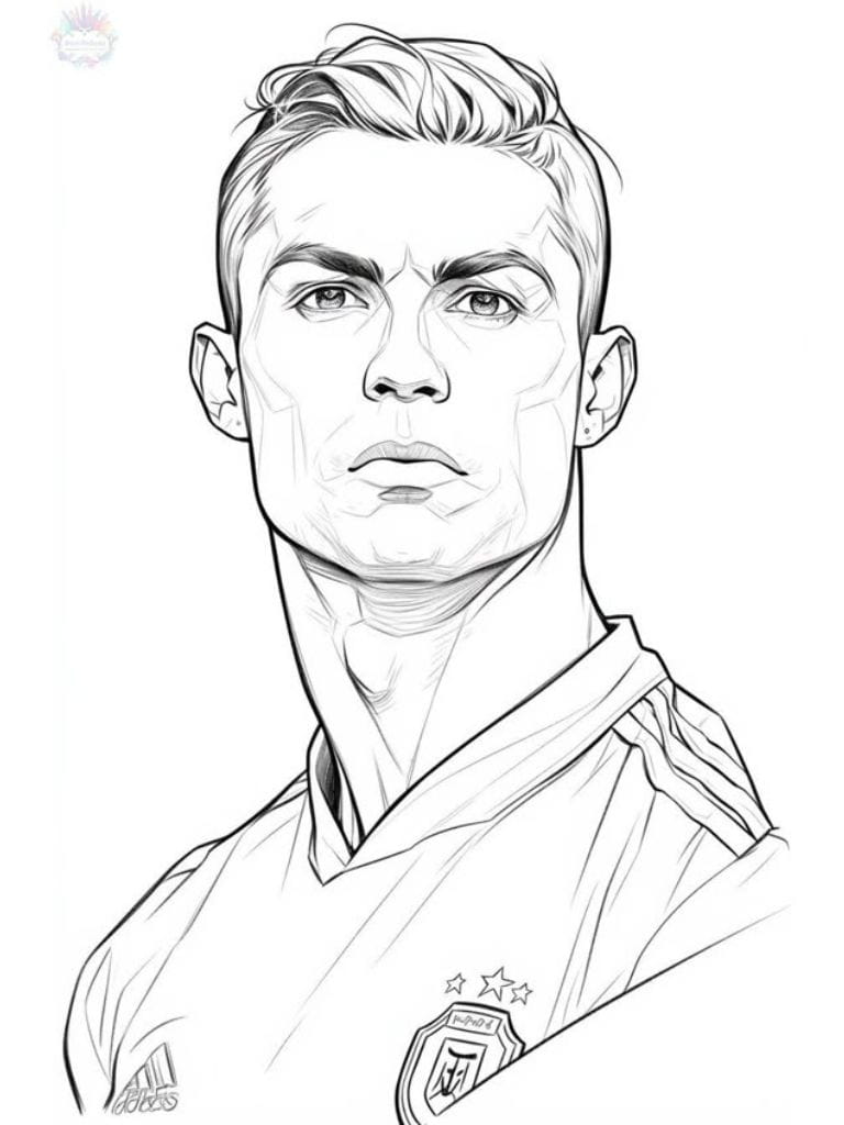 Coloriage Ronaldo Le Football Dans Tous Ses Etats A Colorier