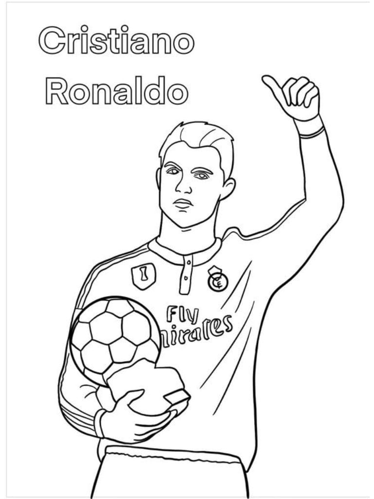 Coloriage Ronaldo Pour Devenir Un Footballeur Epique