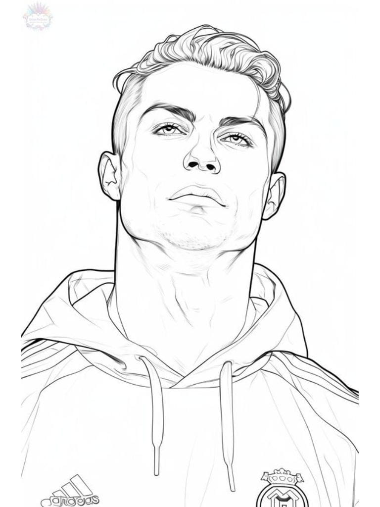 Coloriage Ronaldo Pour Imaginer Des Performances De Football