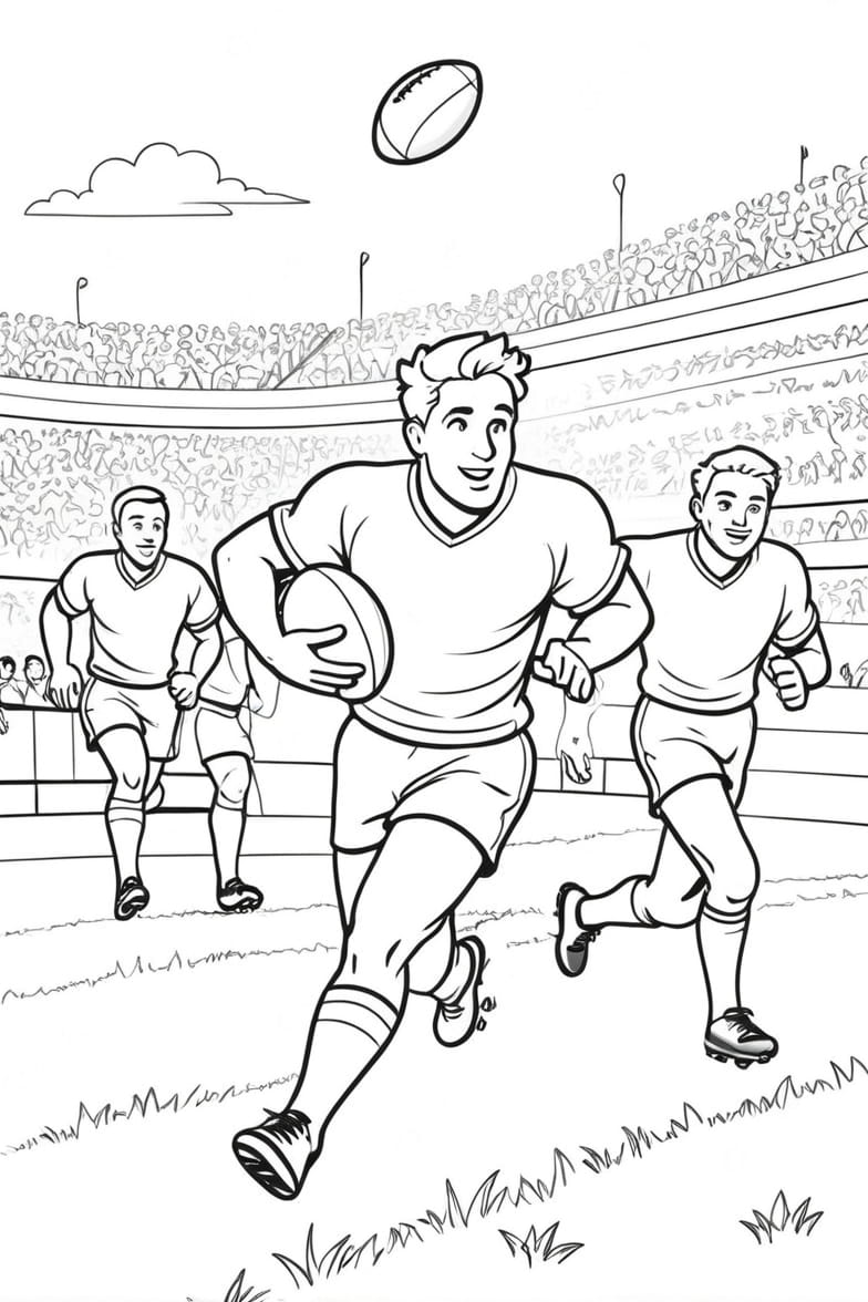 Coloriage Rugby Une Passion Qui Prend Vie Sur Le Papier