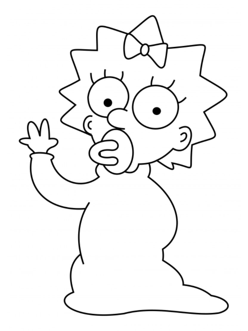 Coloriage Simpson Apportant Joie Aux Enfants