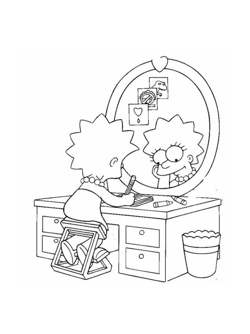 Coloriage Simpson Avec Aventures Excitantes