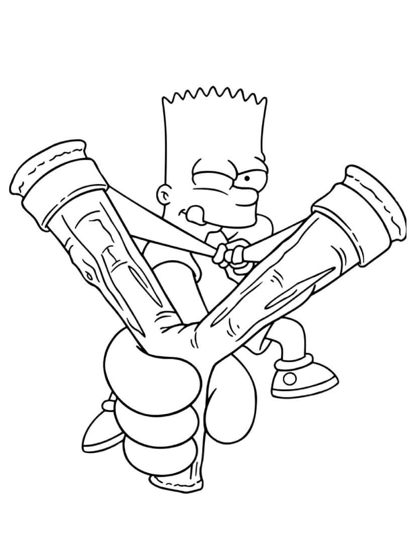 Coloriage Simpson Mignon Pour Filles